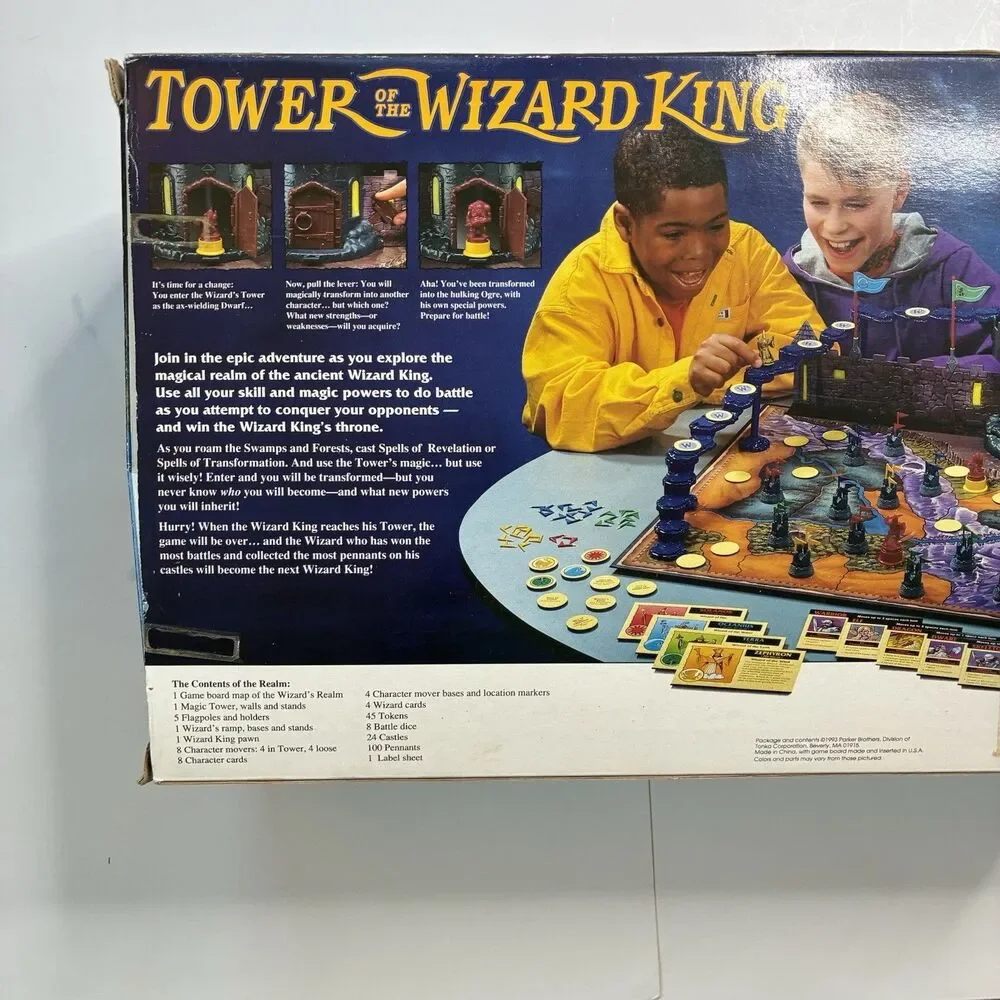Tower of the Wizard King Parker Brothers 1993 Tower Game BOX ONLY Replacement